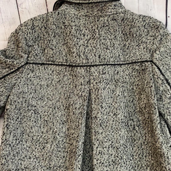 Women Mac  & Jac black and gray tweed three button jacket size large preowned - Picture 10 of 14